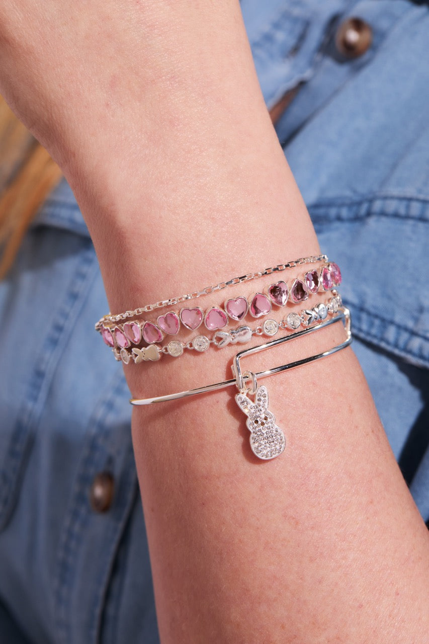 PEEPS® Crystal Bunny Bangle