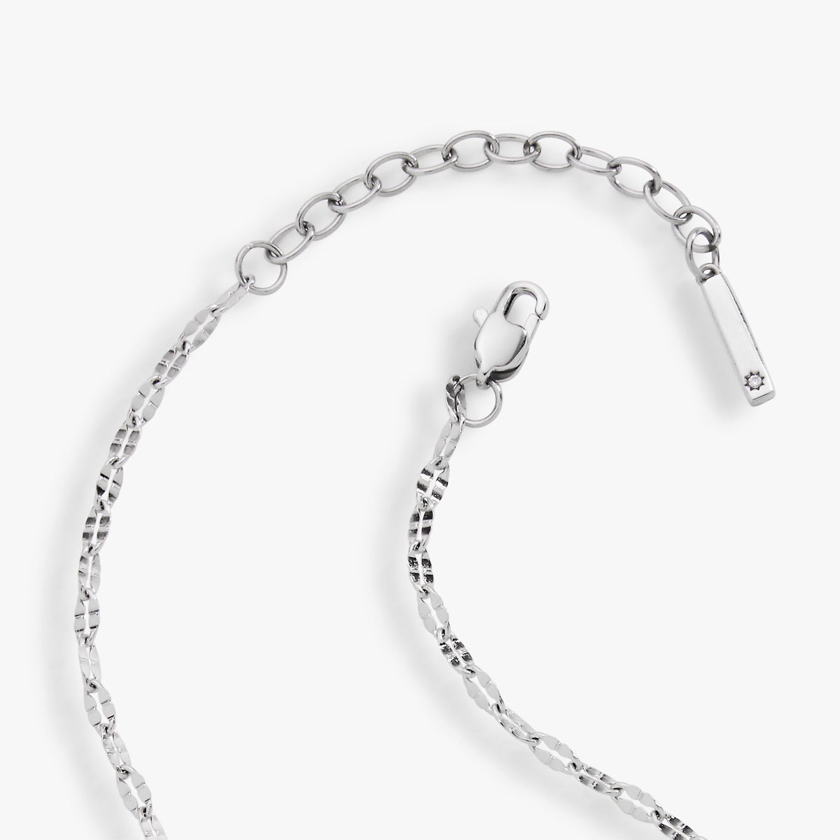 Multi Faceted Chain Anklet