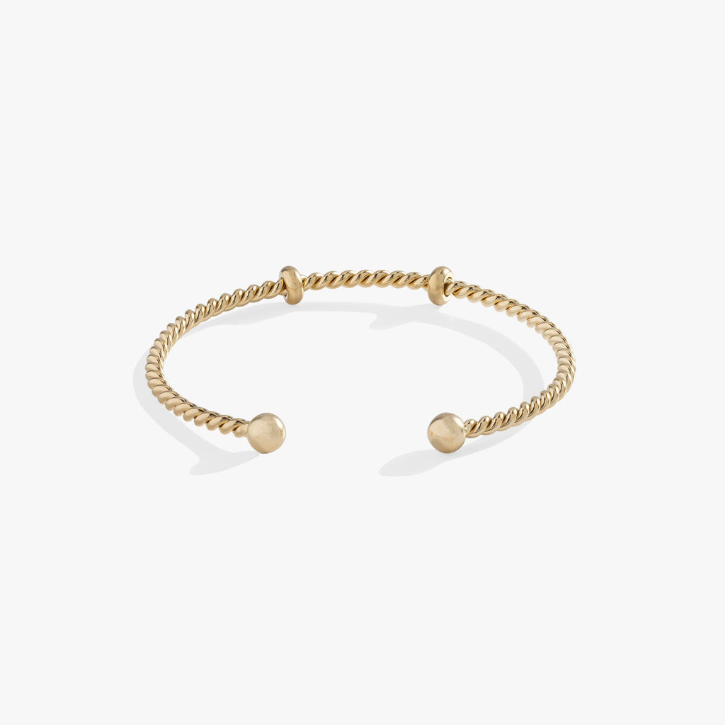 French Rope Charm Bracelet Cuff